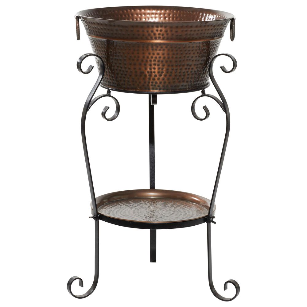 Maple and Jade Rustic Wine Holder in Copper, , large