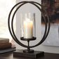 Signature Design by Ashley Jalal Candle Holder in Antique Gold, , large