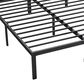 Hearth and Haven Queen Heavy Duty Metal Bed Frame in Black, , large