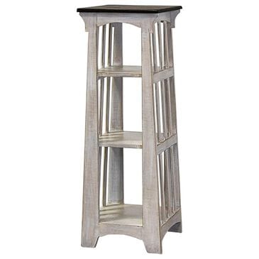 Rustic Imports Large Tower Accent Table in Castello Gray and Brown, , large