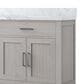 Lexora Home Abbey 80" Double Bathroom Vanity in White Oak with 2 cm White Carrara Marble Top and Rectangular Sinks, , large
