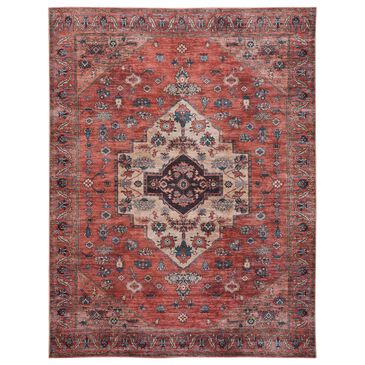 Nourison Grand Washables 5"3" x 7"3" Rust and Multicolor Area Rug, , large