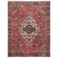 Nourison Grand Washables 5"3" x 7"3" Rust and Multicolor Area Rug, , large