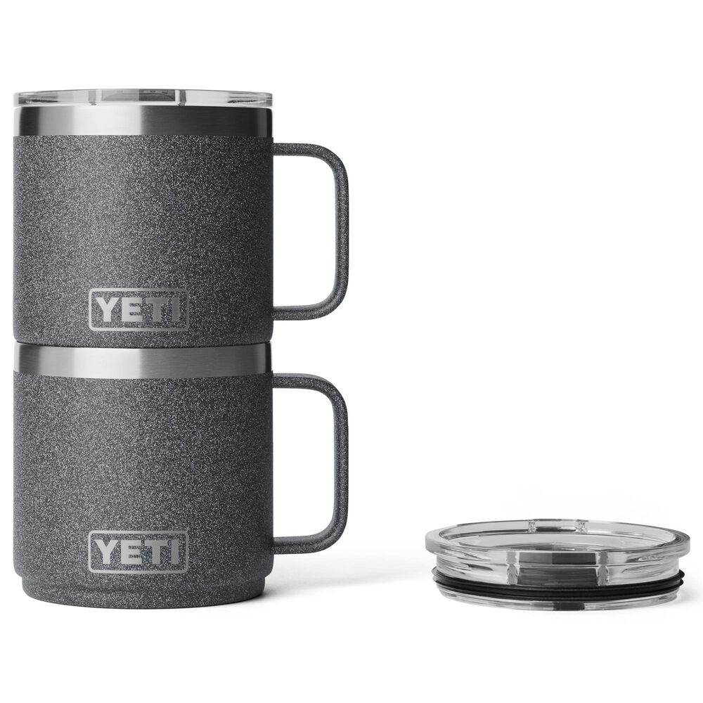 YETI Rambler 14 Oz Ceramic Lined Stackable Mug 2.0 with MagSlider Lid in Black Stone, , large
