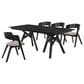 Blue River Cortina and Jackie 5-Piece Rectangle Dining Set in Black, , large