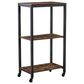 Ashley Bevinfield Bar Cart in Antiqued Brown and Black, , large