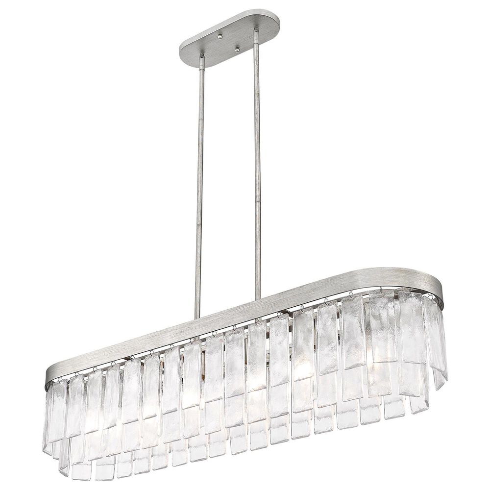 Golden Lighting Ciara 6-Light Linear Pendant in Peruvian Silver, , large