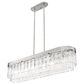 Golden Lighting Ciara 6-Light Linear Pendant in Peruvian Silver, , large