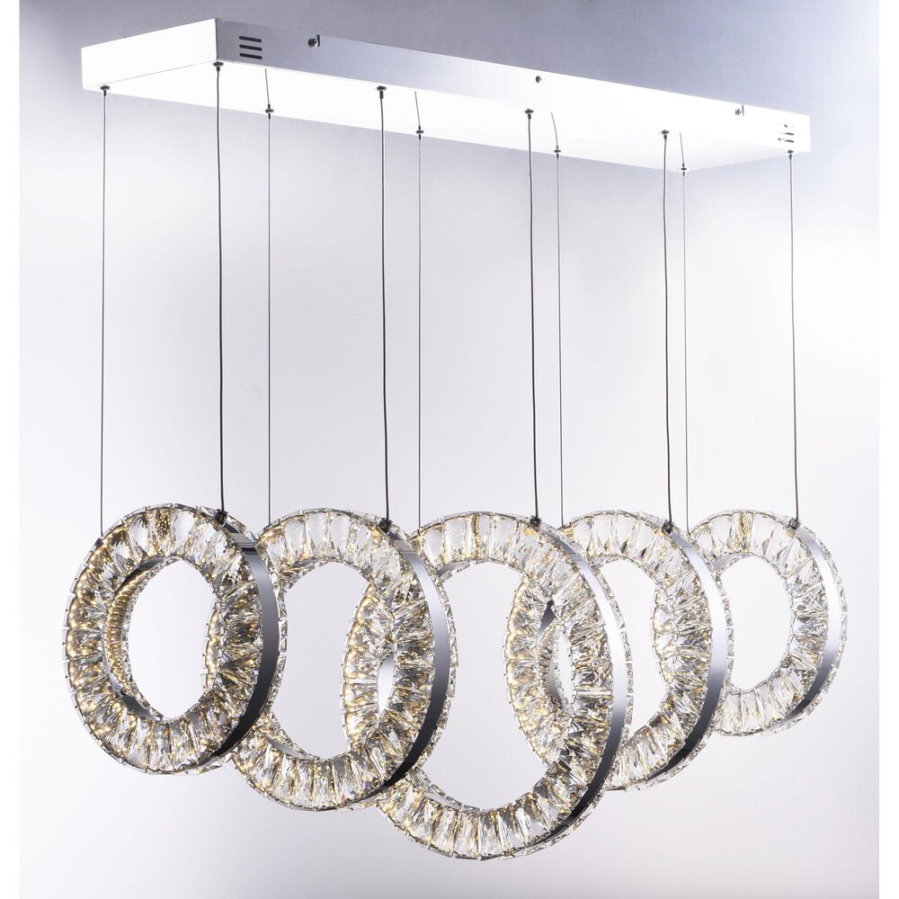 Maxim Lighting Charm 5-Light Chandelier in Polished Chrome, , large
