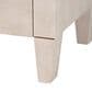 Baxton Studio Leyna 3-Drawer Storage Cabinet in Beige, , large