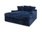 J Cooper USA Oversized Chaise Lounge with USB Charging Ports and 2-Cupholder in Midnight Blue, , large