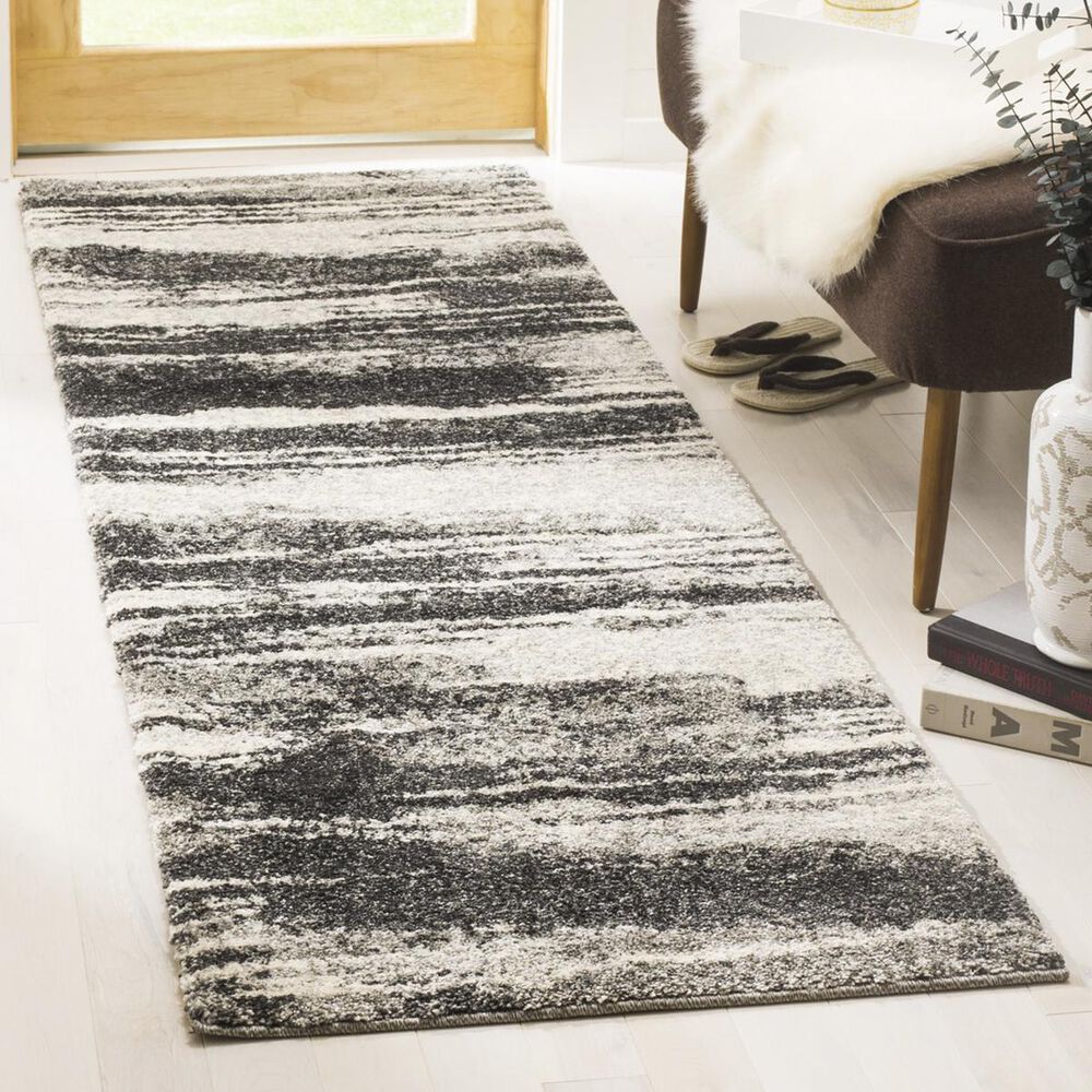 Safavieh Retro RET2693-8479 2&#39;3&quot; x 13&#39; Dark Grey and Light Grey Runner, , large