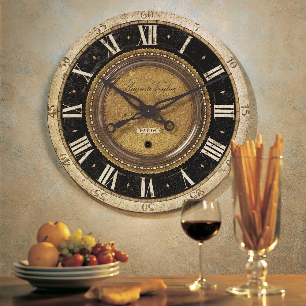 Uttermost Auguste 27" Wall Clock, , large