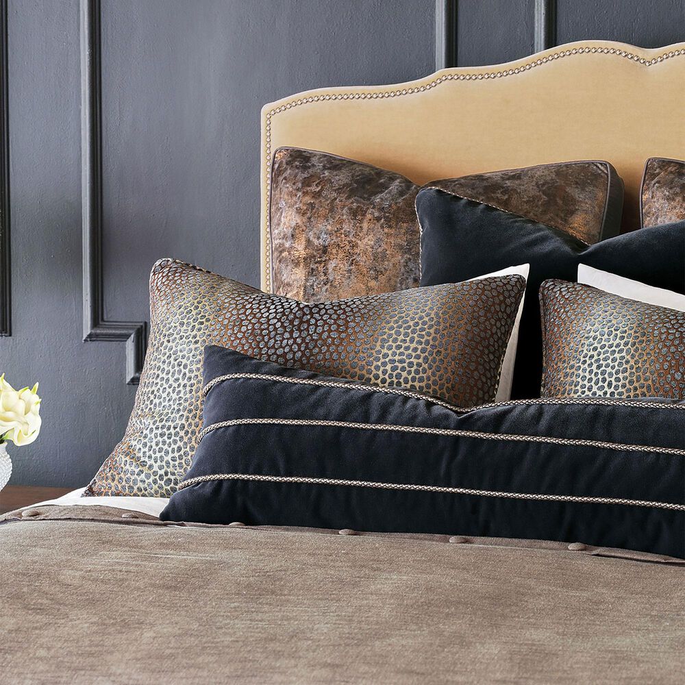 Eastern Accents Priscilla King Duvet Cover in Sterling Bark and Edris Charcoal, , large