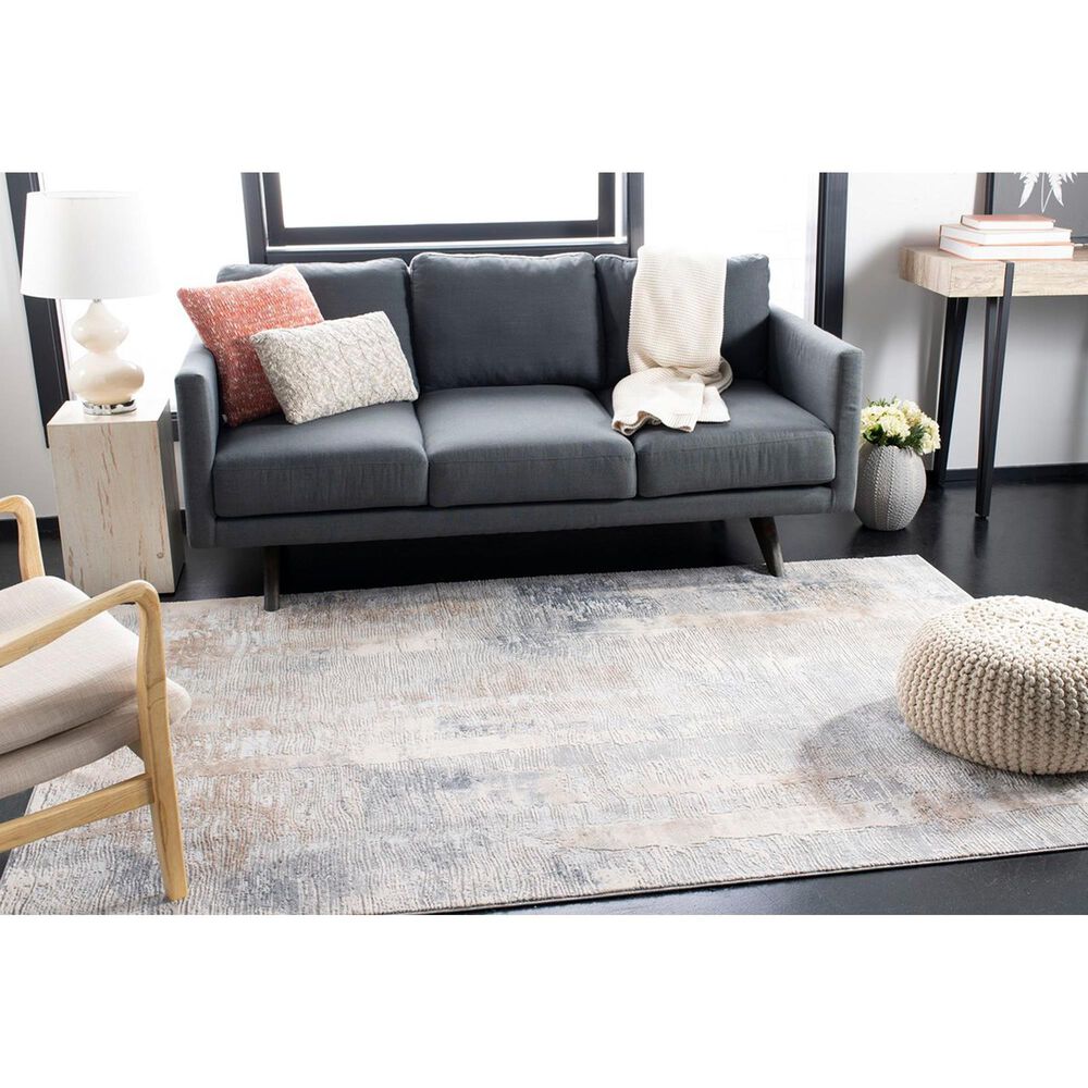 Safavieh Invista INV431A 9&#39; x 12&#39; Cream and Grey Area Rug, , large