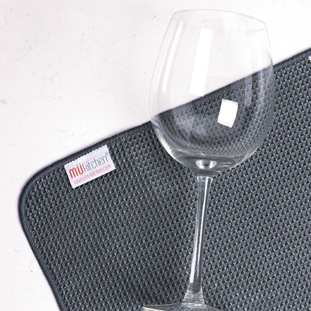 Mukitchen Microfiber Waffle Weave Dish Tower in Cadet Gray &#40;Set of 2&#41;, , large