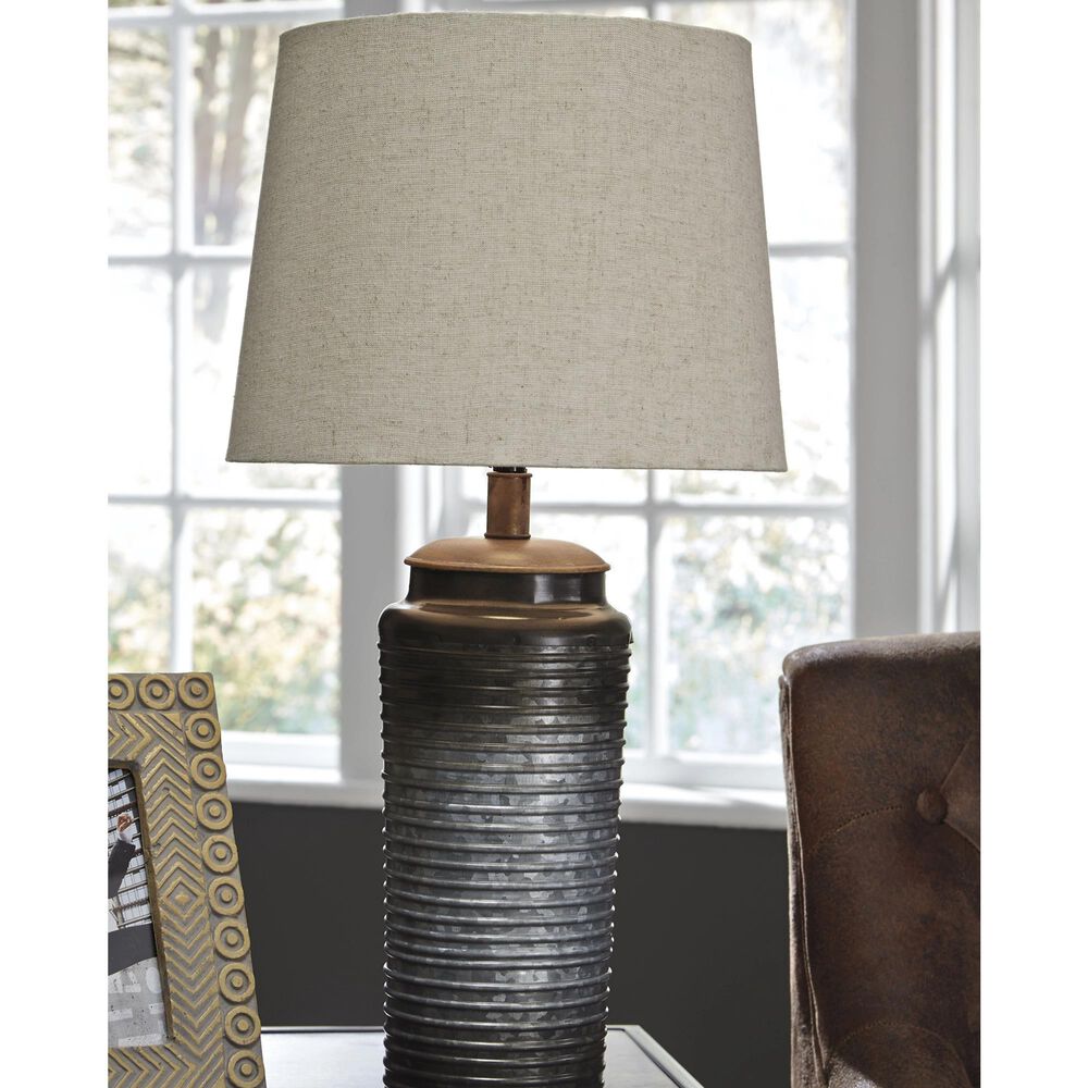 Ashley Norbert Table Lamp in Gray &#40;Set of 2&#41;, , large