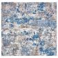 Safavieh Aston ASN712 6"7" Square Grey and Navy Area Rug, , large