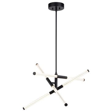 Vaxcel Avalon 3-Light Pendant in Matte Black, , large