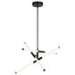 Vaxcel Avalon 3-Light Pendant in Matte Black, , large