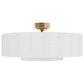 Hunter Brookside Jasmine Roth 30" Fandelier with LED Light in Luxe Gold, , large