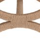 bali & pari Maliyah Ottoman with Natural Brown Jute in White, , large