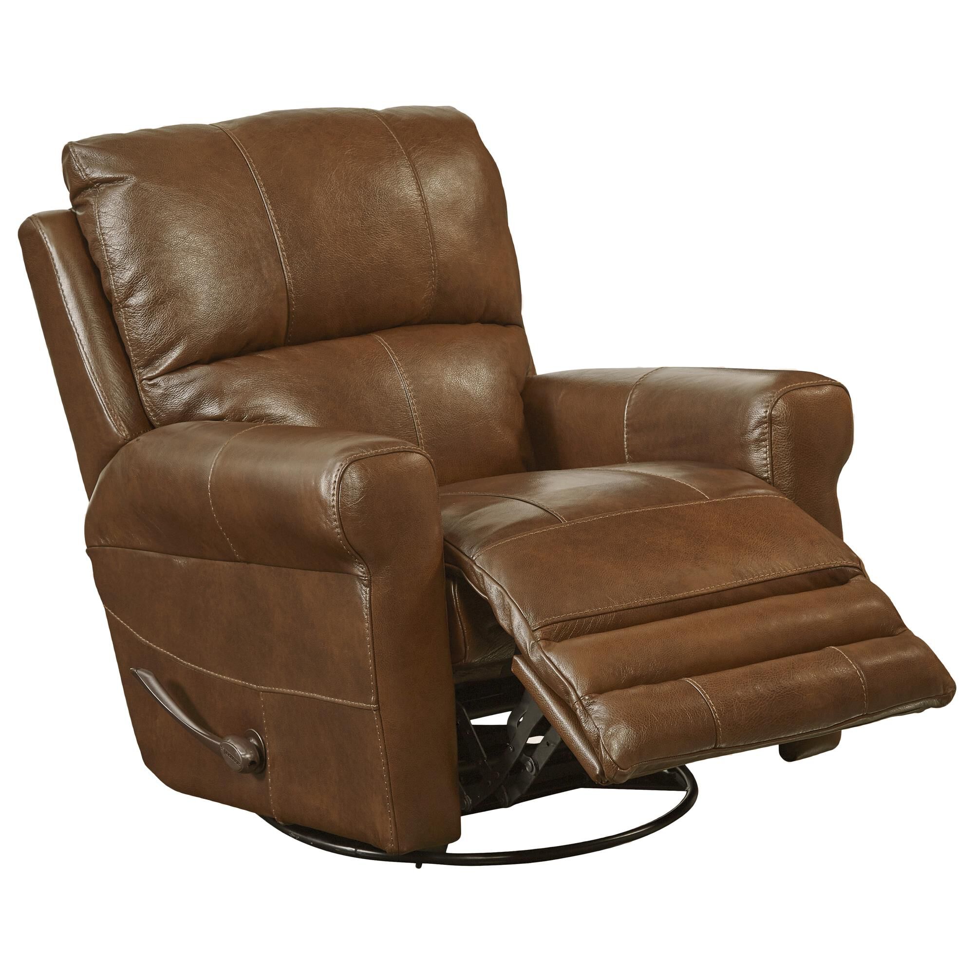 Catnapper Hoffner Swivel Glider Recliner in Chestnut NFM