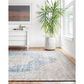 Loloi II Layla LAY-07 7"6" x 9"6" Blue and Tangerine Area Rug, , large