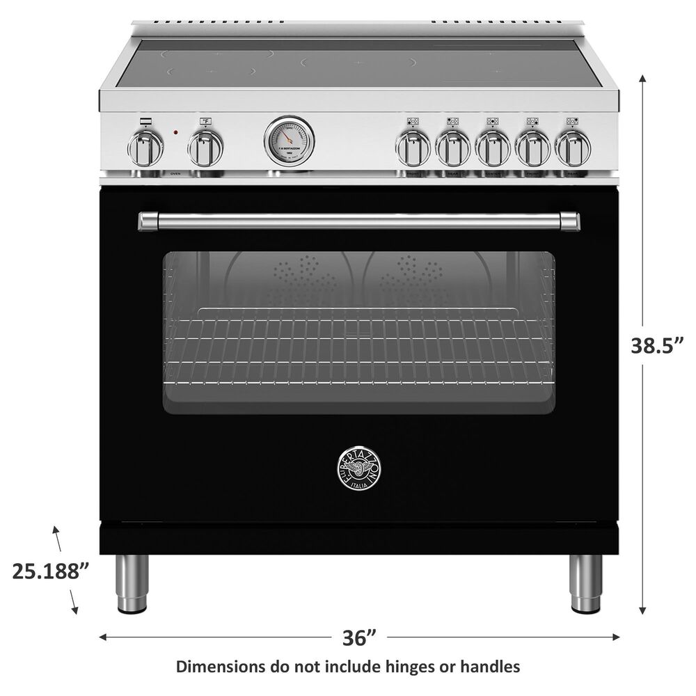 Bertazzoni Master 5.9 Cu.Ft. Electric Range in Nero Matt, , large