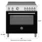 Bertazzoni Master 5.9 Cu.Ft. Electric Range in Nero Matt, , large