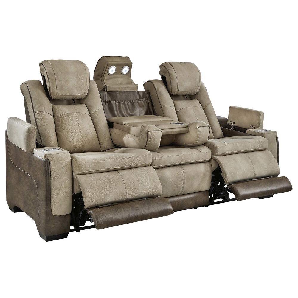 Ashley Next-Gen DuraPella Power Reclining Sofa in Sand, , large