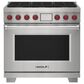 Wolf Appliances 36" Dual Fuel Range with 6 Burners in Stainless Steel, , large