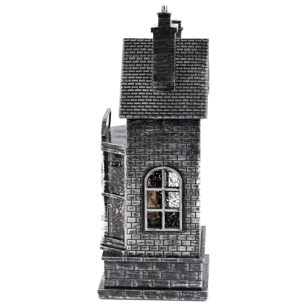 The Gerson Company 2-Piece Spinning Water Globe Halloween House Set, , large