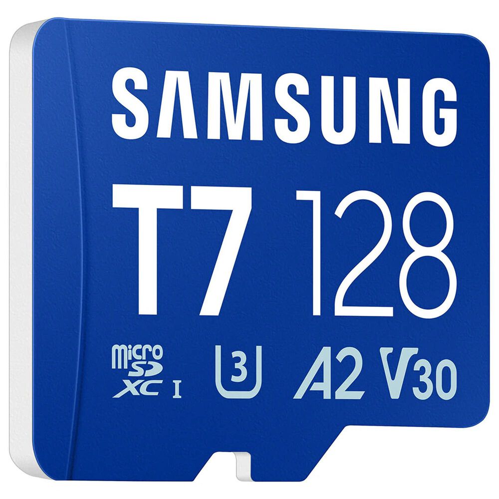 Samsung 128GB T7 UHS-I microSDXC Memory Card in Blue, , large