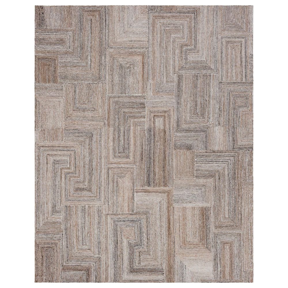 Karastan Forsyth Park Cloverdale Beige Steel 8" x 10" Area Rug, , large