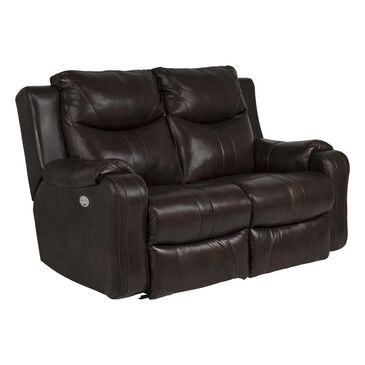 Southern Motion Marvel Leather Power Reclining Loveseat with Power Headrest in Palazzo, , large