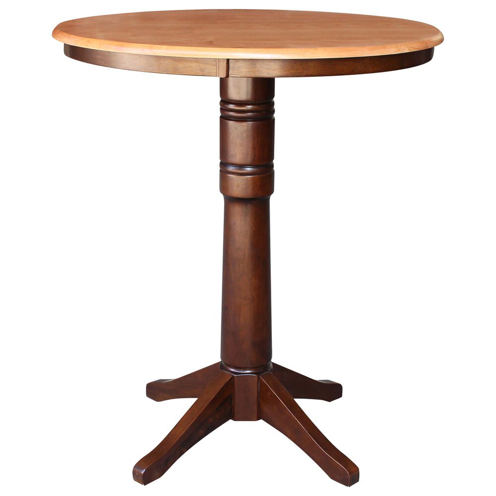 International Concepts 36" Traditional Dining Table in Cinnamon and Espresso, , large