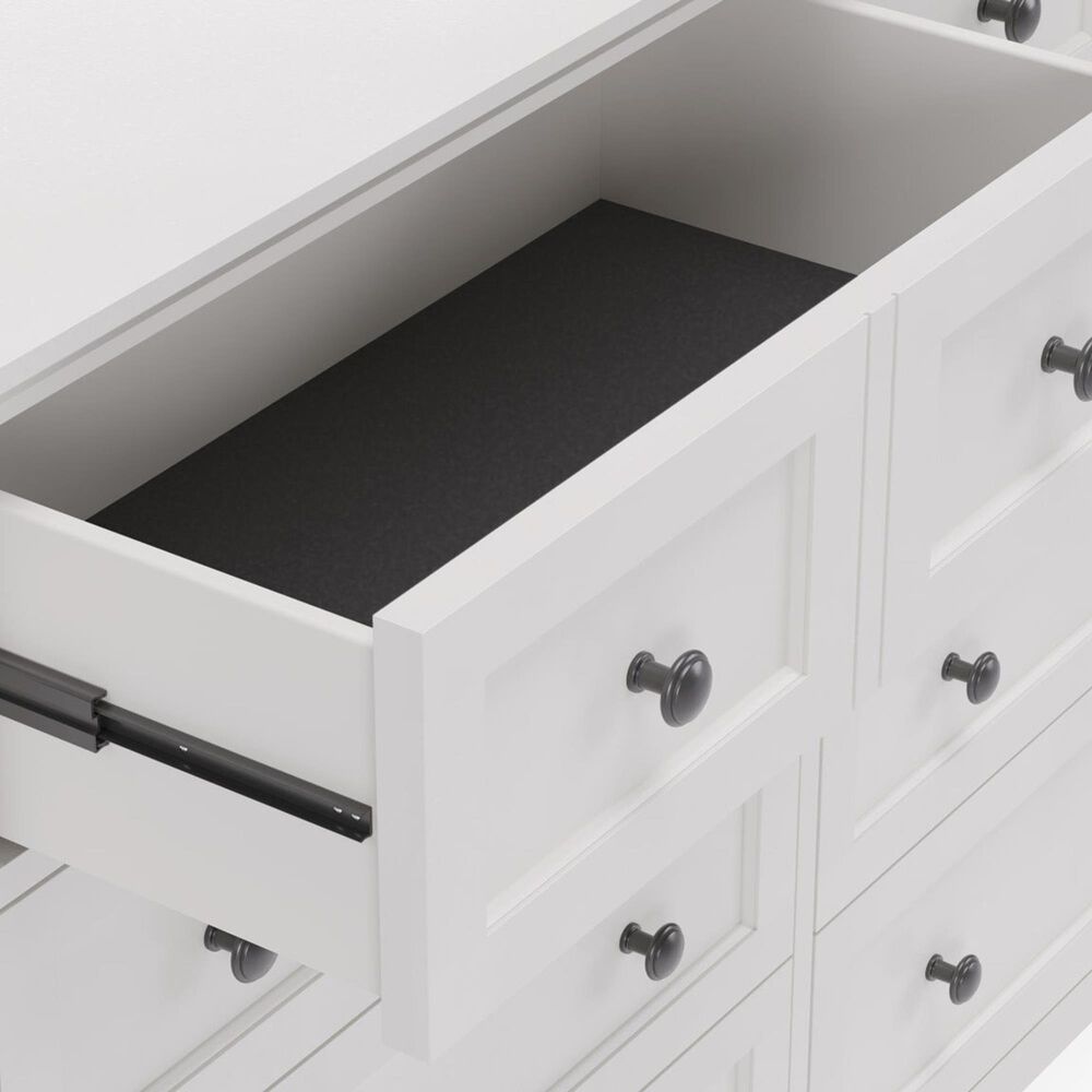 Urban Home Grace 8-Drawer Dresser with Mirror in Snowfall White, , large