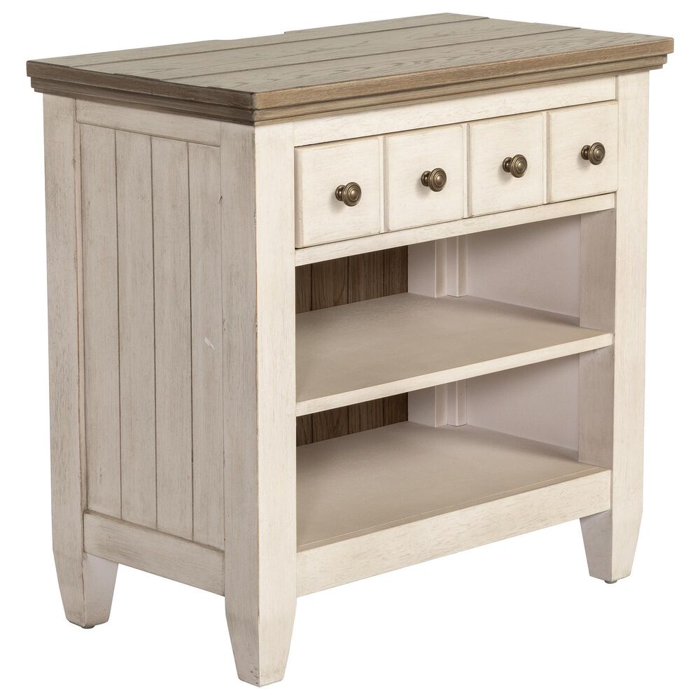 Belle Furnishings Heartland 1 Drawer Nightstand in Antique White, , large