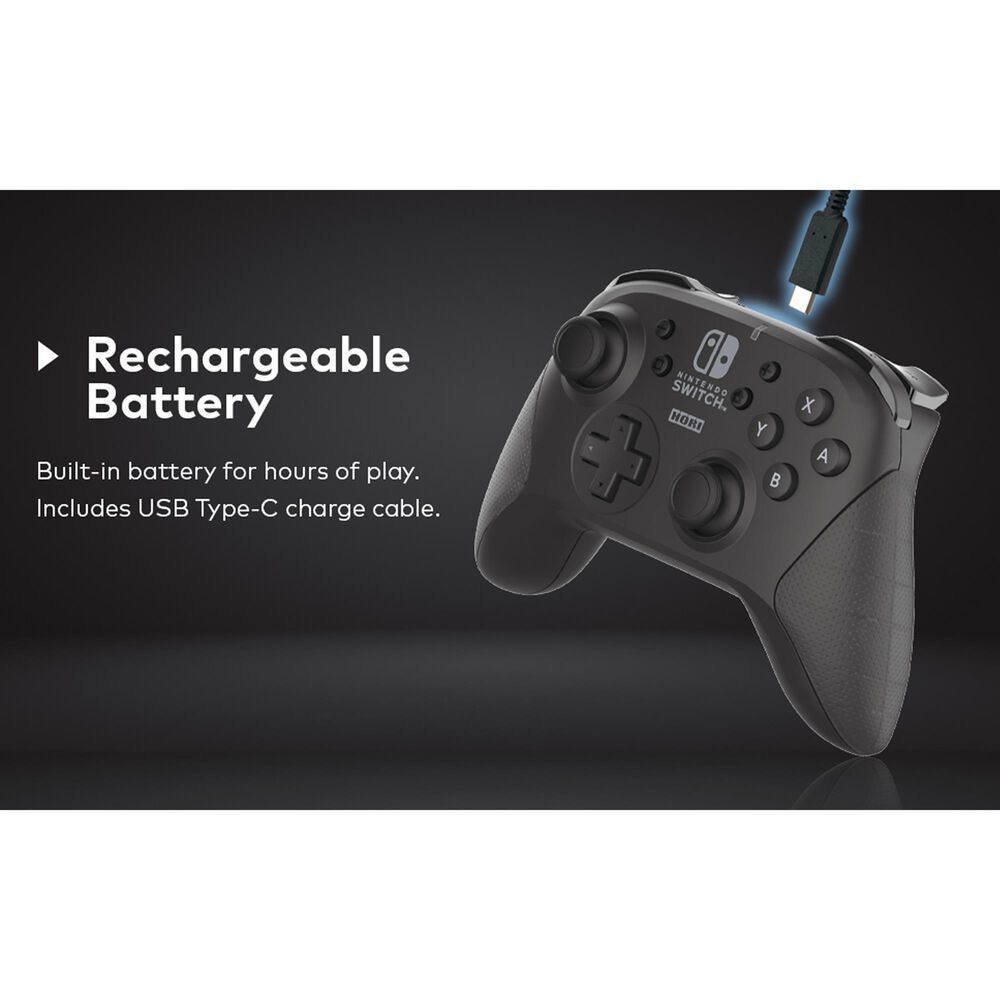 Hori Horipad Wireless Gaming Controller in Black - Nintendo Switch, , large