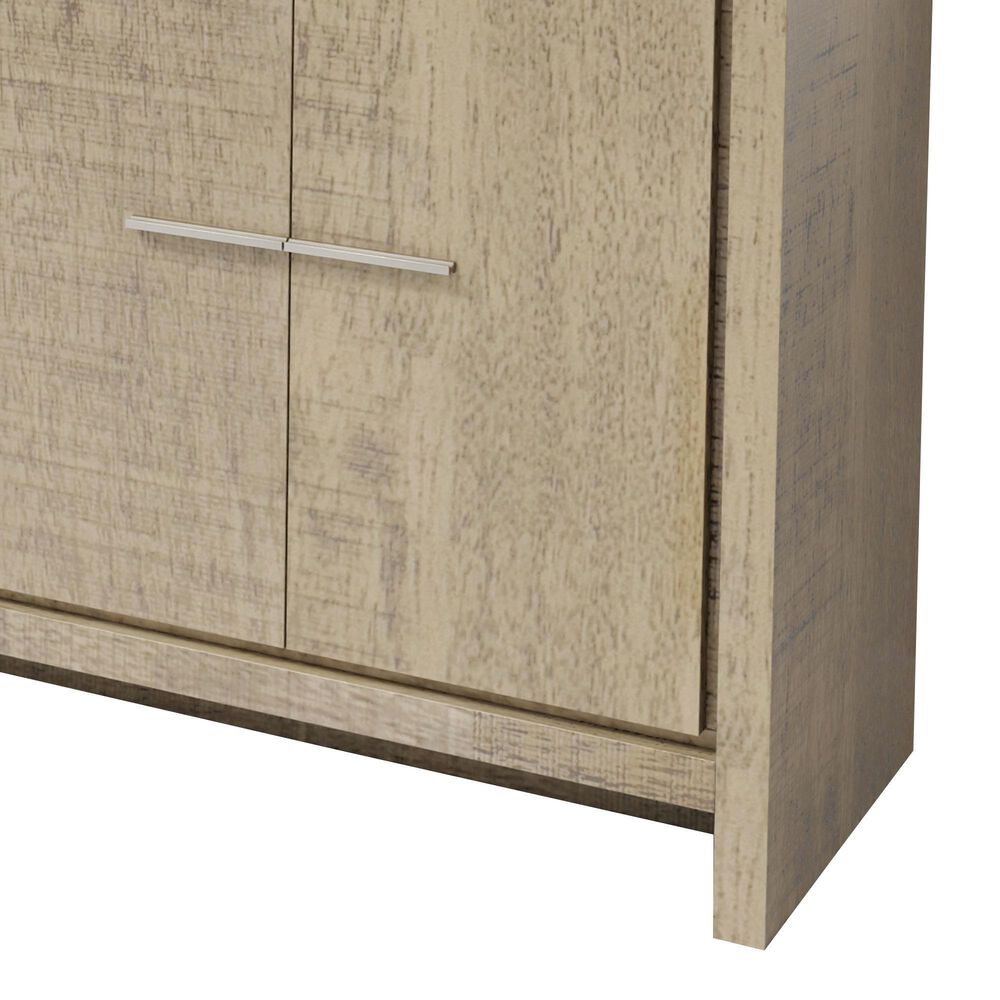 Lexora Home Lafarre 72" Double Bathroom Vanity in Rustic Acacia with 2 cm White Quartz Top and Rectangular Sinks, , large