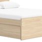 Ashley Onita Full Panel Platform Bed with 2 Side Storage in Natural, , large