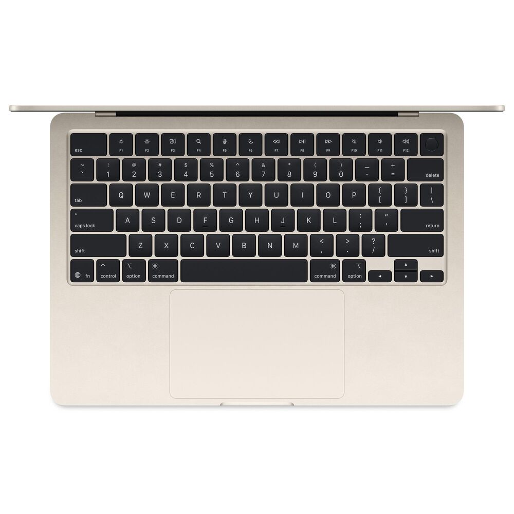 Apple MacBook Air 13.6&quot; Laptop - Apple M4 chip 10-core CPU - 16GB RAM - 10-core GPU - 512GB SSD in Starlight with 3-Year AppleCare+, , large