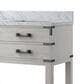 Lexora Home Norwalk 60" Double Bathroom Vanity in White Oak with White Carrara Marble Top and Rectangle Sink, , large