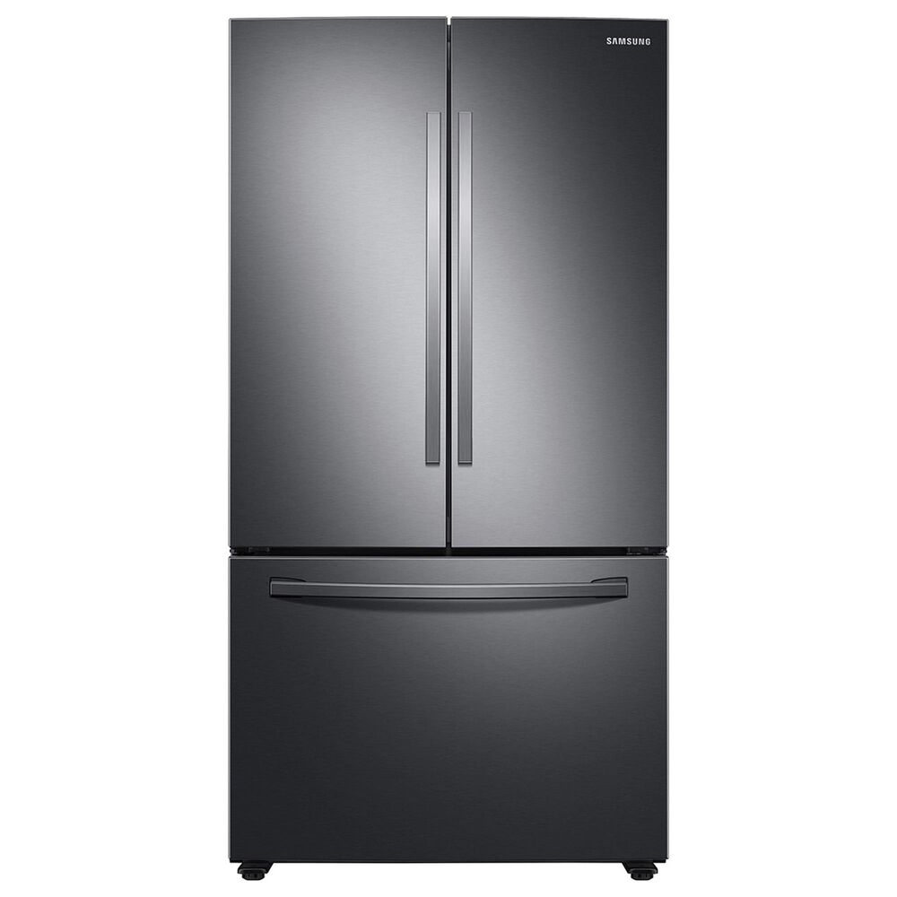 Samsung 28 Cu. Ft. 3-Door French Door Refrigerator in Fingerprint Resistant Black Stainless Steel, , large