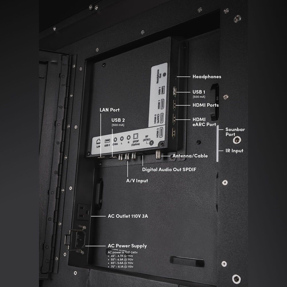 Sunbrite 55" Solis Series Outdoor Full Sun 4K UHD HDR - Smart TV with Premium Large Tilt Mount in Black, , large