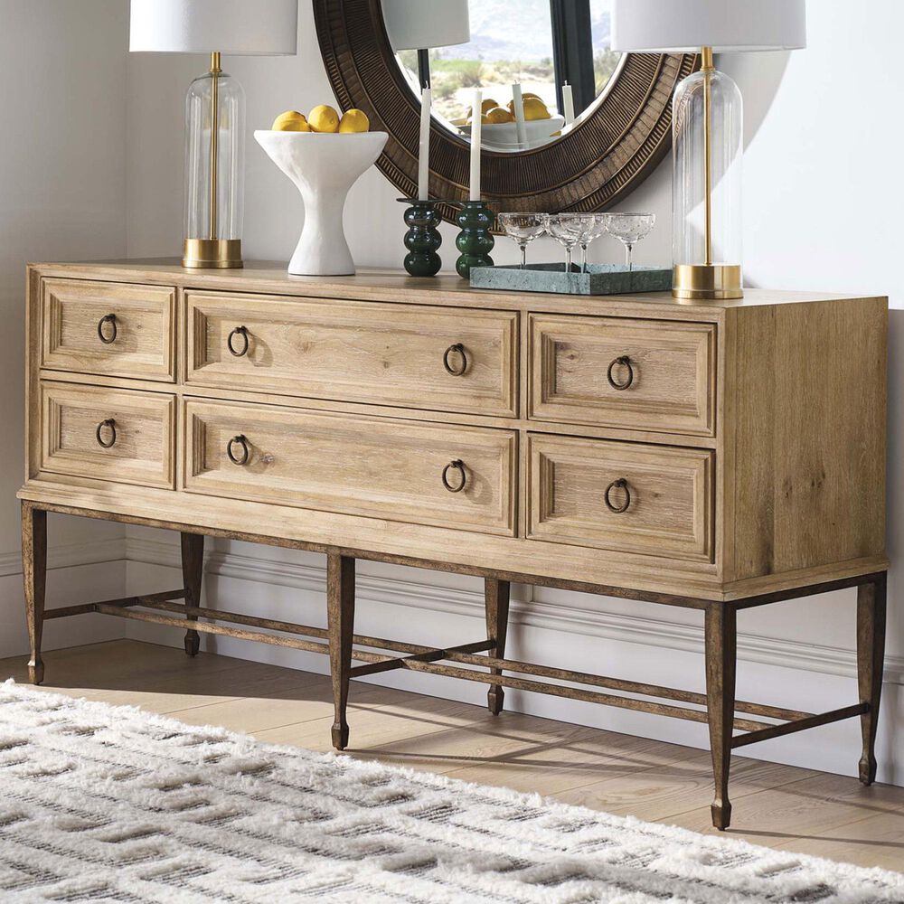 Lexington Home Brands Montecito Birnam Sideboard in Chaparral and Bronze, , large