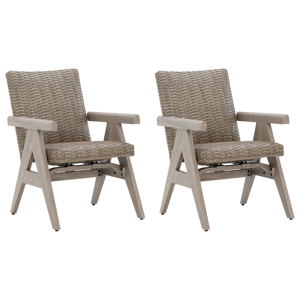 Ashley Cliff Trails Rocking Arm Chair in Beige (Set of 2), , large