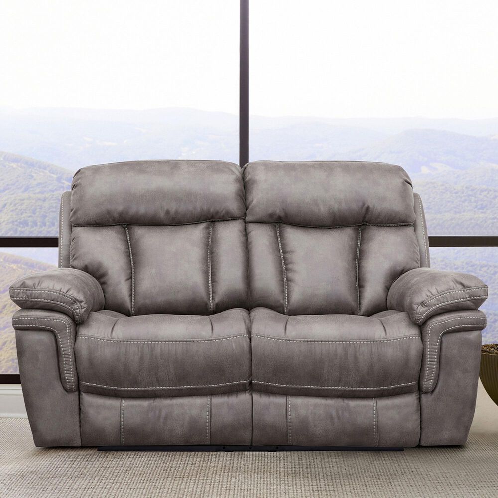 Blue River Estelle Power Reclining Loveseat in Gunmetal, , large