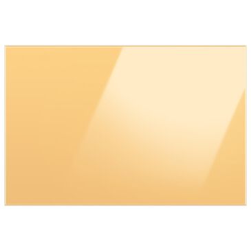 Samsung Bespoke 3-Door French Door Refrigerator Bottom Panel in Sunrise Yellow Glass, , large